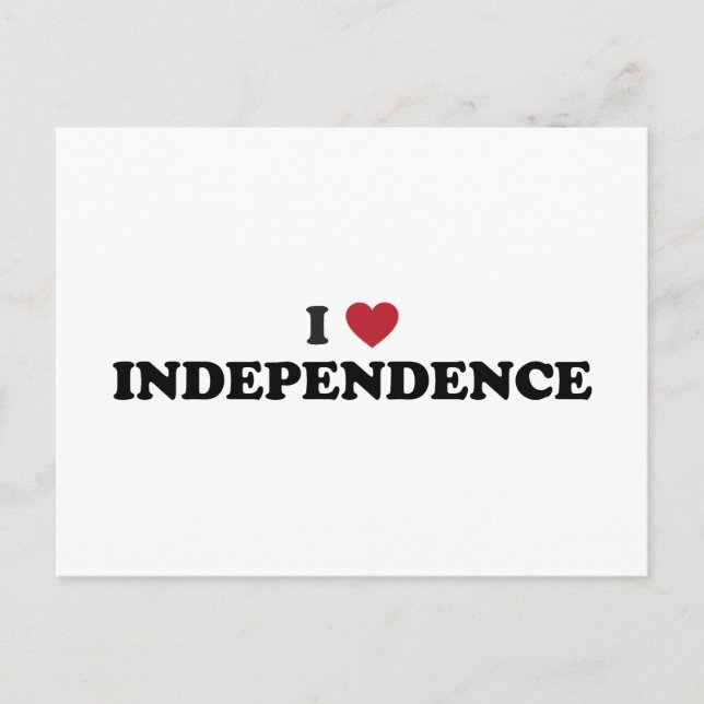 I Love Independence Missouri Postcard (Front)