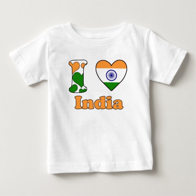 I love India Baby T-Shirt (Front)