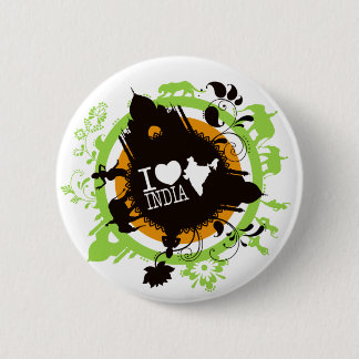 i love india badges pinback button