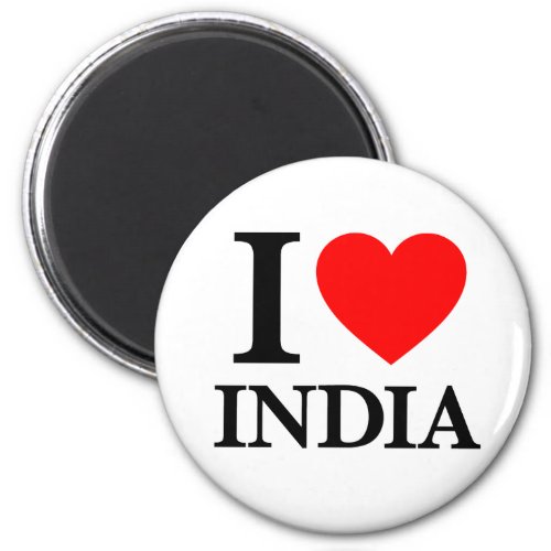 I Love India Magnet