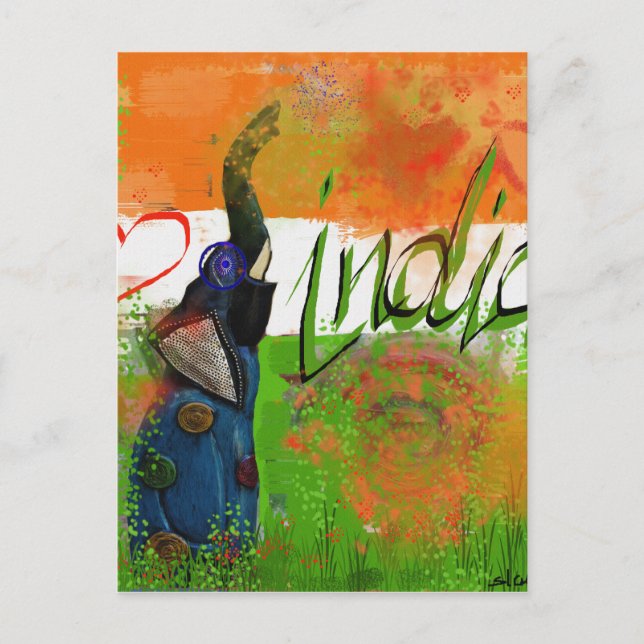 I love India Postcard (Front)