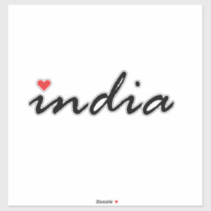 I love India Sticker