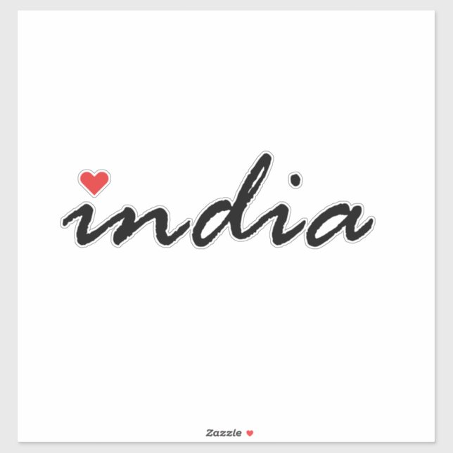 I love India Sticker (Sheet)