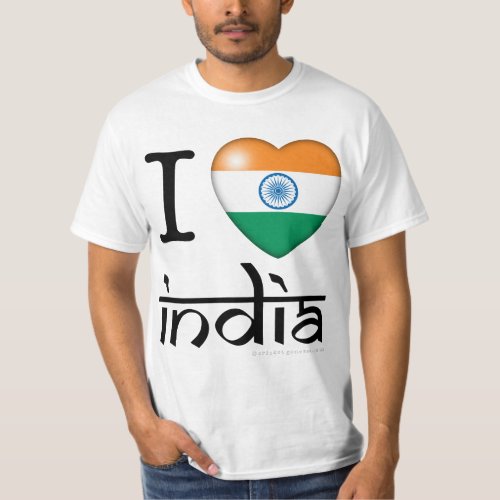 I Love India T_Shirt