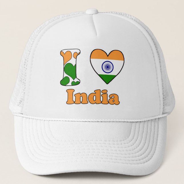 I love India Trucker Hat (Front)
