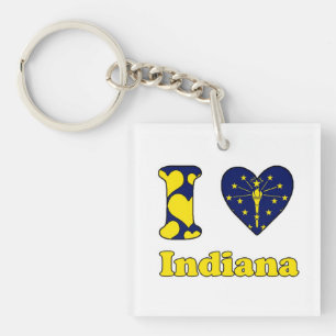 I love Indiana Keychain