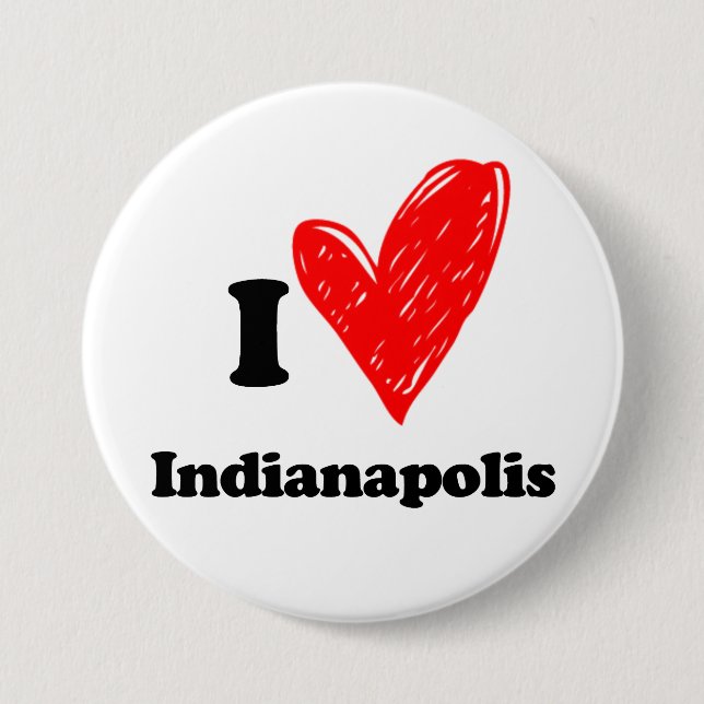 I love Indianapolis Button (Front)