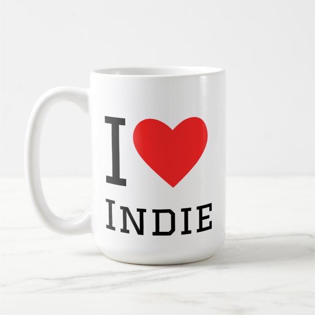 I love indie coffee mug (Left)
