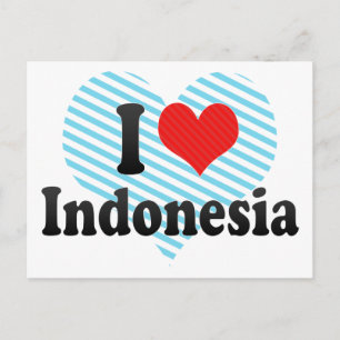 I Love Indonesia Postcard