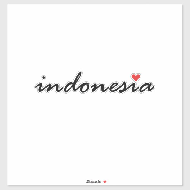 I love Indonesia Sticker (Sheet)