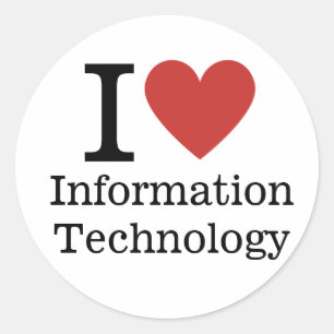 I ❤️ Love Information Tech Dept. STICKER