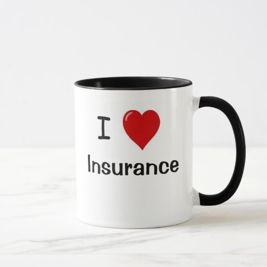 I Love Insurance - I Heart Insurance Mug | Zazzle.com