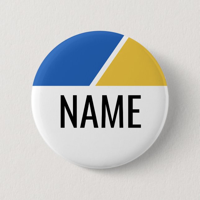 I Love Insurance - nametag for halloween costume Button (Front)