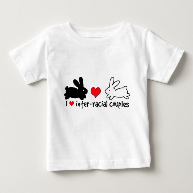 I Love Inter-racial Couples Baby T-Shirt (Front)