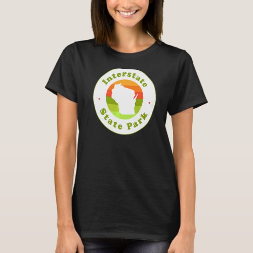 I Love Interstate State Park Wisconsin Wi Hiking T_Shirt