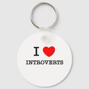 I Love Introverts Keychain