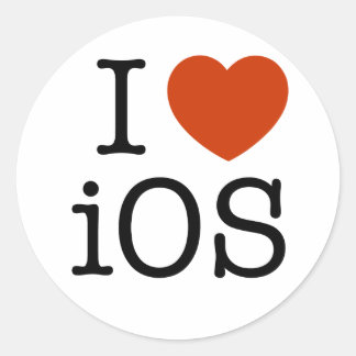 I love iOS - sticker