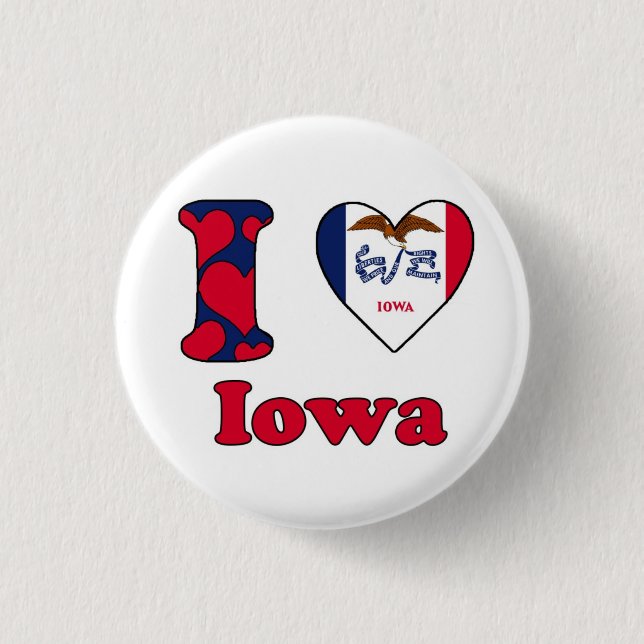 I love Iowa Button (Front)