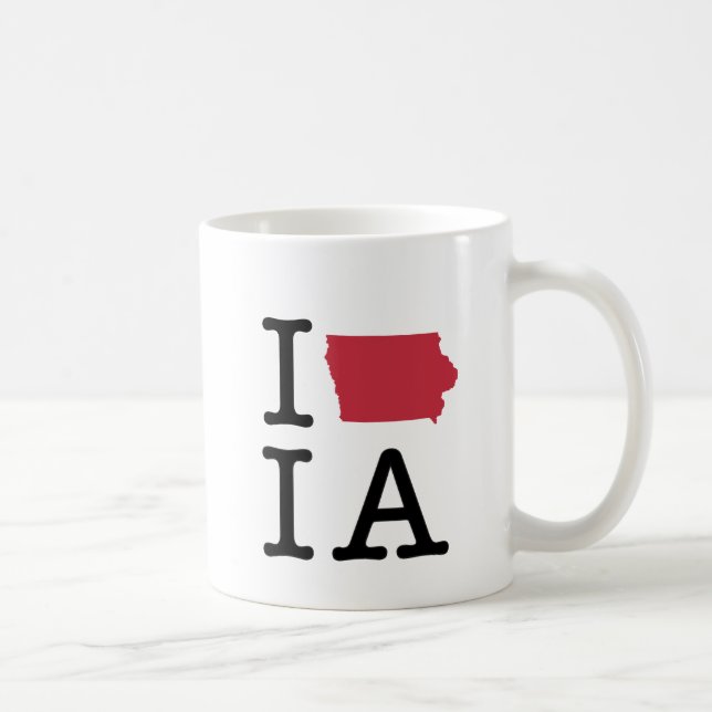 I Love Iowa Coffee Mug (Right)