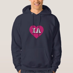 I love Iowa - IA hot pink heart Hoodie