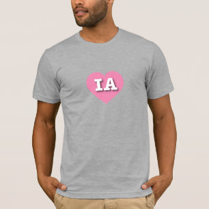 I love Iowa - IA pink heart T-Shirt