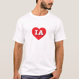 I love Iowa - IA red heart T-Shirt