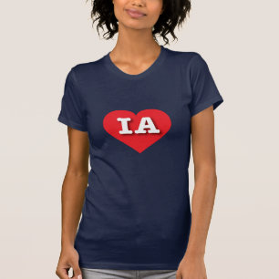 I love Iowa - IA red heart T-Shirt