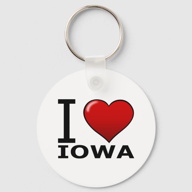 I LOVE IOWA KEYCHAIN (Front)