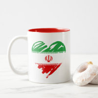 I Love Iran - Iranian Flag Heart Shape