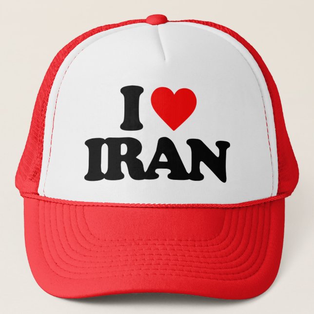 I LOVE IRAN TRUCKER HAT (Front)