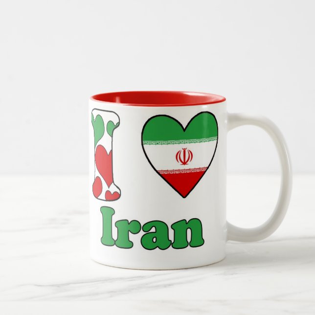 I love Iran Two-Tone Coffee Mug (Right)