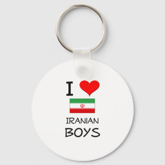 I Love Iranian Boys Keychain