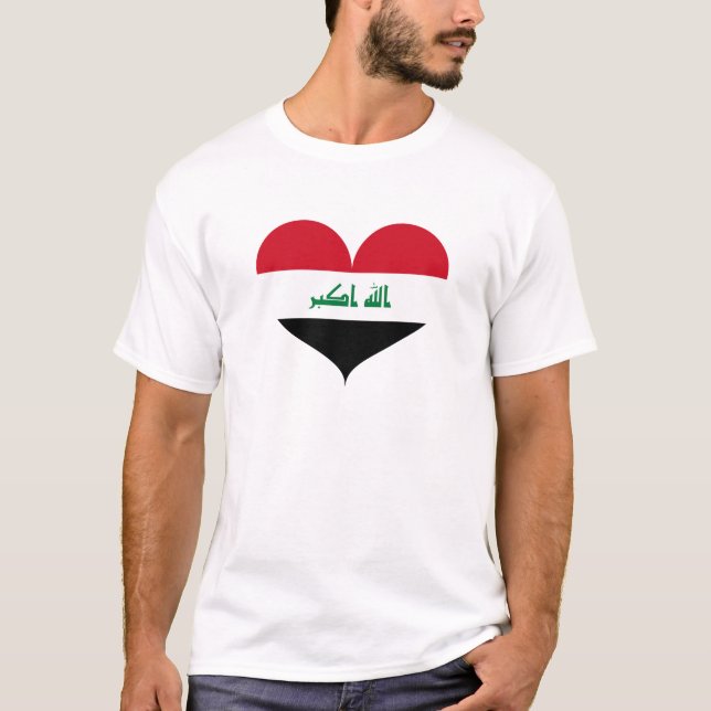 I Love Iraq Flag T-Shirt (Front)