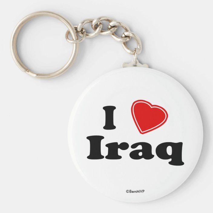 I Love Iraq Keychain