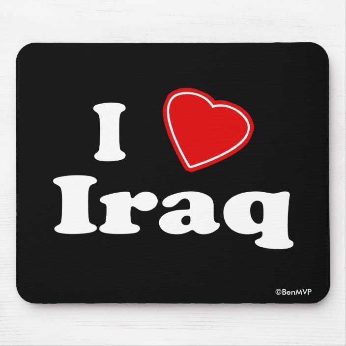 I Love Iraq Mousepad