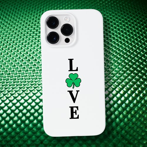 I Love Ireland I Love Irish Shamrock Clover Simple Case_Mate iPhone 14 Pro Max Case