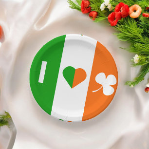 I Love Ireland  Paper Plates