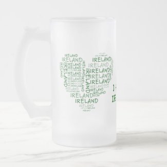 I Love Ireland With All My Heart (Symbolic Words) mug