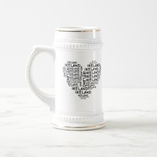 I Love Ireland With All My Heart (Symbolic Words) mug