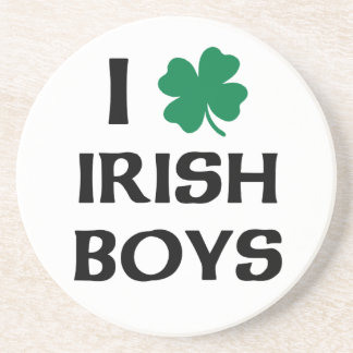 I Love Irish Boys Drink Coaster