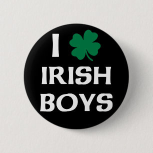 I Love Irish Boys Pinback Button