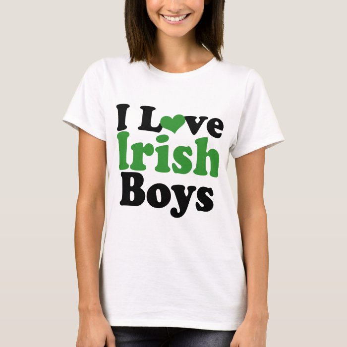 I love Irish Boys T-Shirt | Zazzle