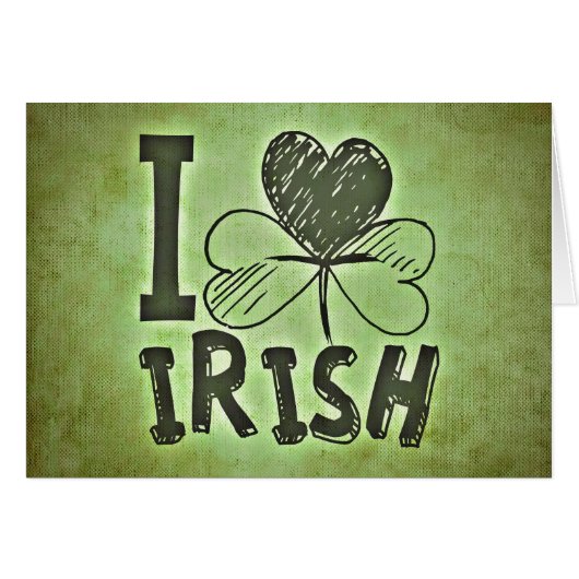 I Love Irish Cards (Front Horizontal)