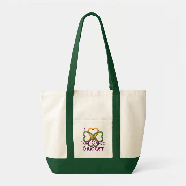 CafePress Irish Step Dancer Tote Bag - Natural Canvas Reusable Shopping Bag - View #9