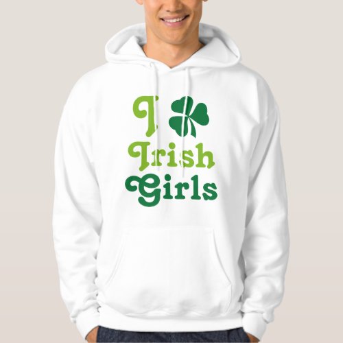I Love Irish Girls Shamrock Green Tee
