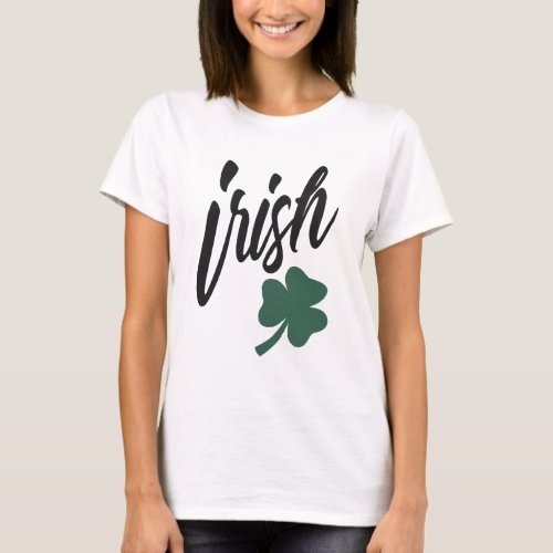 I Love Irish St Patricks Day T_Shirt