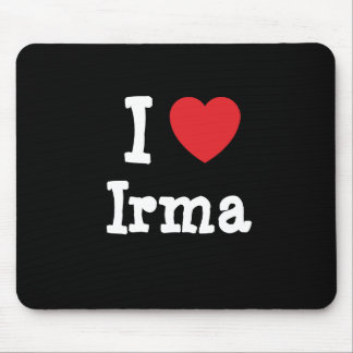 I love Irma heart T-Shirt Mouse Pad
