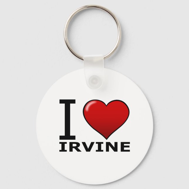 I LOVE IRVINE,CA - CALIFORNIA KEYCHAIN (Front)