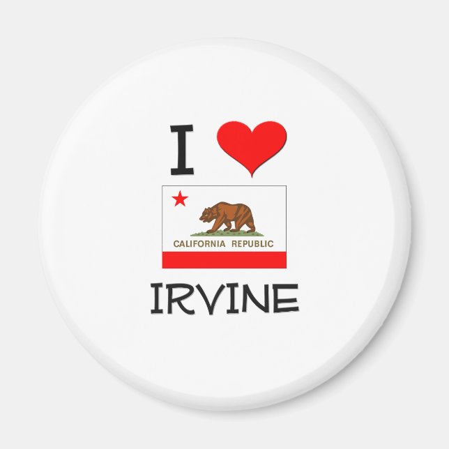 I Love IRVINE California Magnet (Front)
