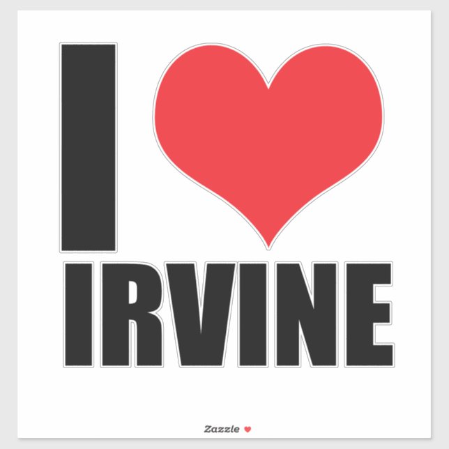 I love Irvine Sticker (Sheet)